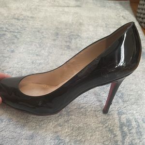 Black Pattern Leather Christian Louboutin